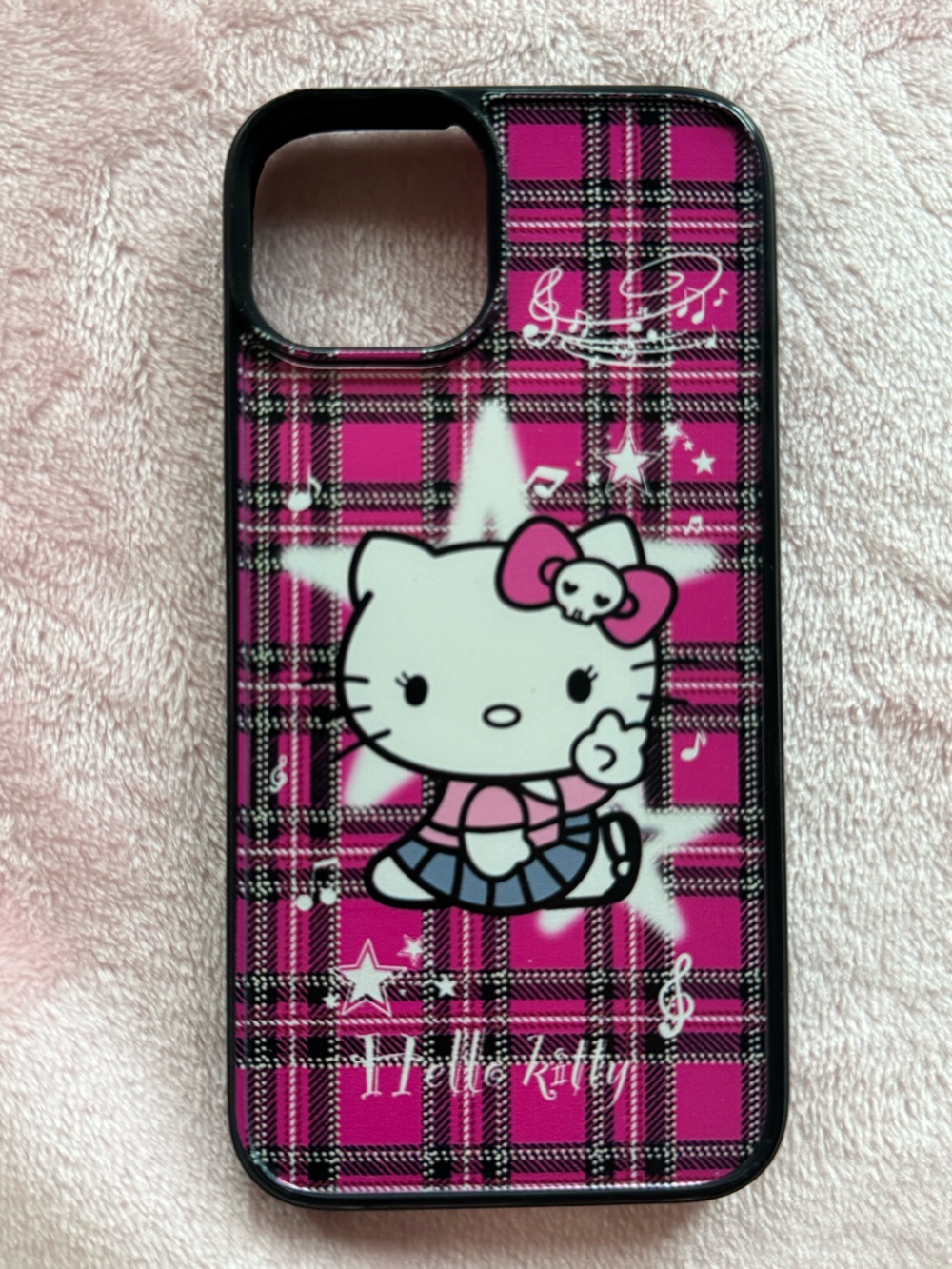 plaid hello kitty phonecase